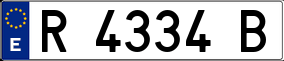 Trailer License Plate